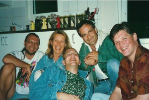 "Stora Stygga" Trumpet Section 1996. Thomas Florhed, Ann-Sofie Söderqvist, Mårten, Håkan Knutas, Hans Dyvik