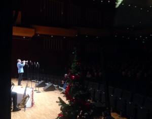 Playing "Holy Night" with The Glenn Miller Orchestra in Västerås Concert Hall 2014